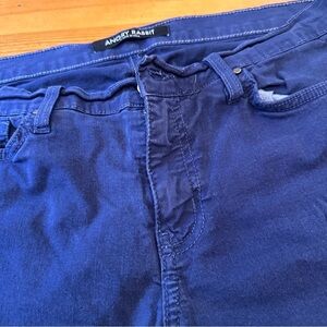 Angry Rabbit Anthropologie made In The USA stretch pants blue size 10/12